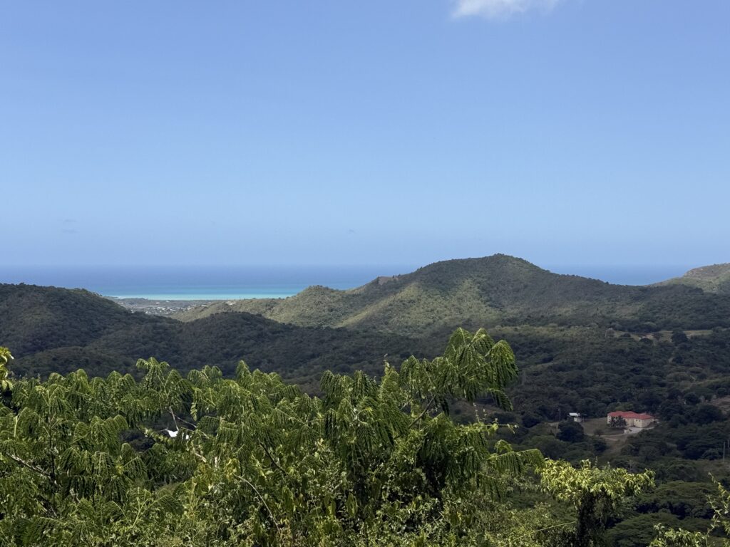 St. Croix Overlook - Gecko's Island Adventures Panoramic view of St. Croix from Mt. Stewart on Gecko's Island Adventures ATV tour