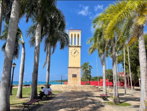 St Croix island lifestyle Eliza James McBean Clock Tower Frederiksted