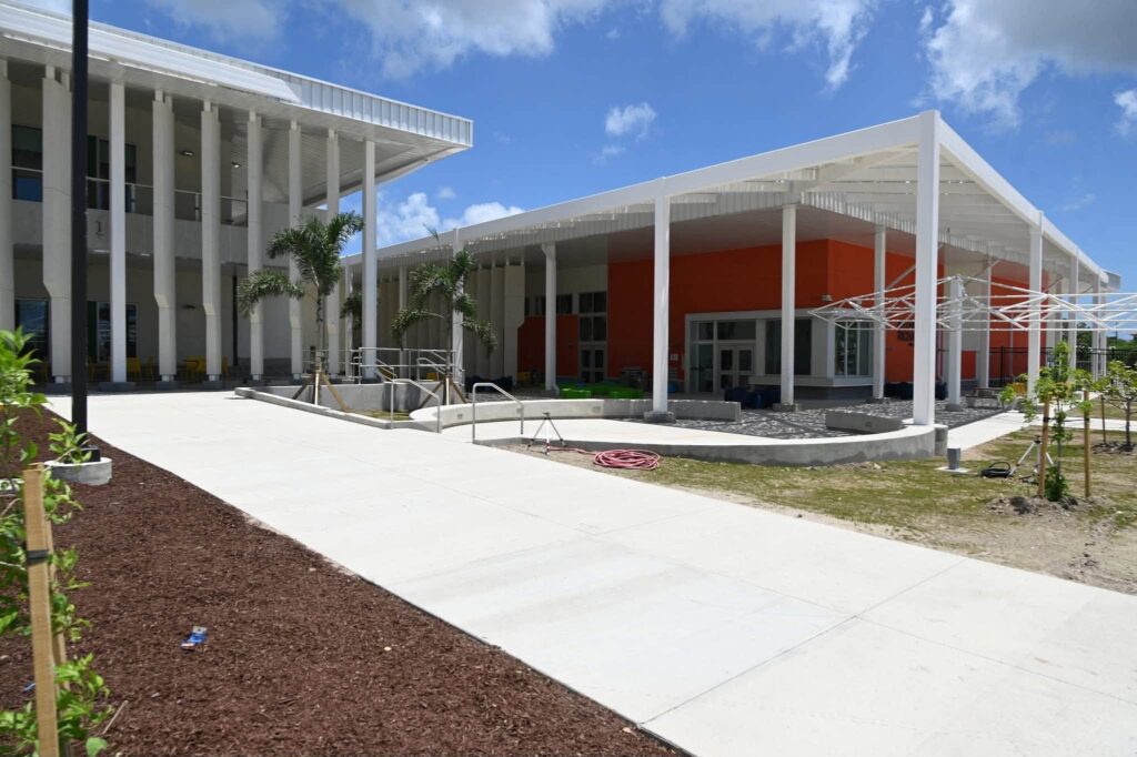 Arthur A. Richards PreK-8 School campus entrance, St. Croix, USVI